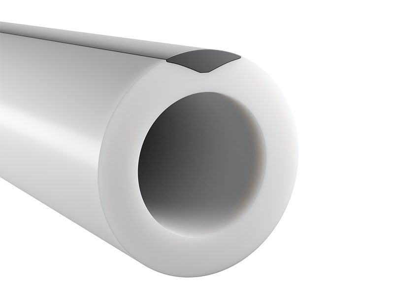 APT: tube construction drawing Functional strips embedded in tube