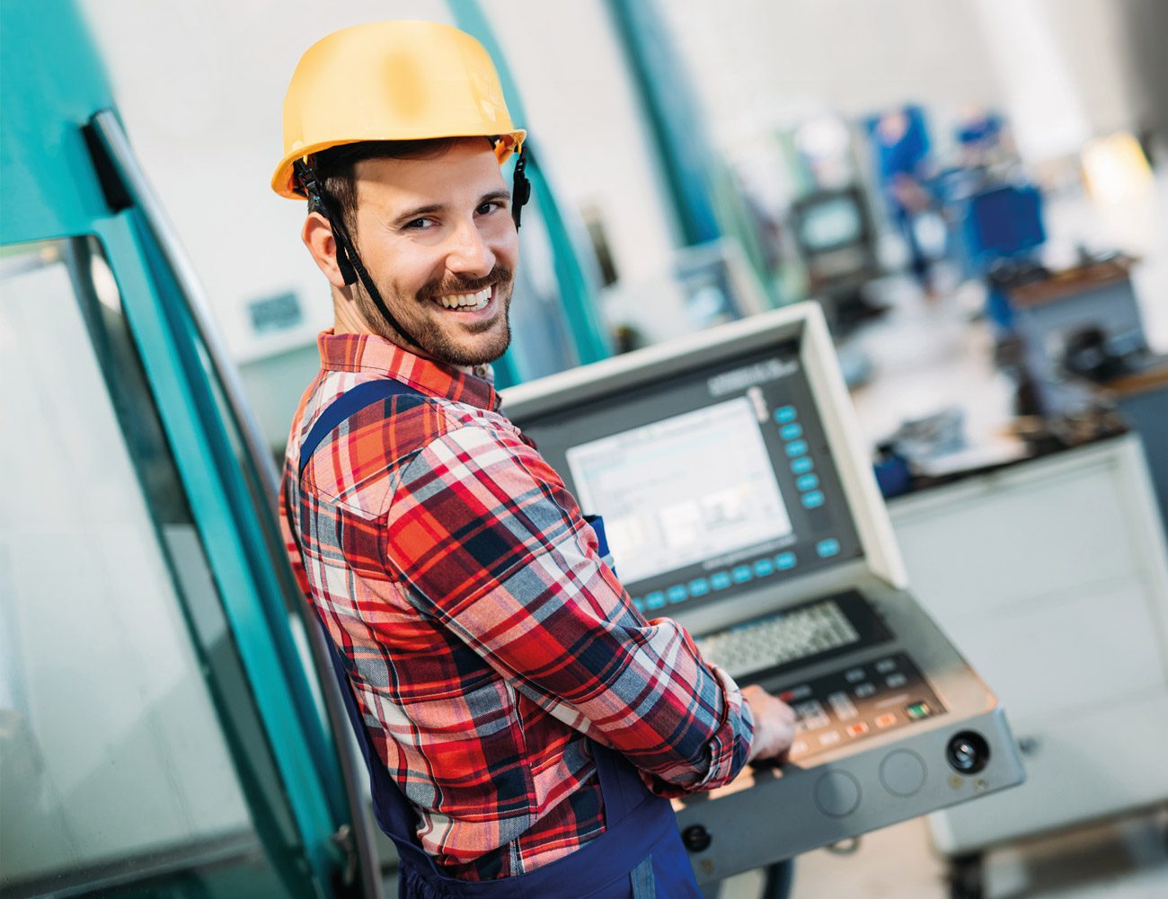 Beispielbild: Anlagenführer bei der Arbeit