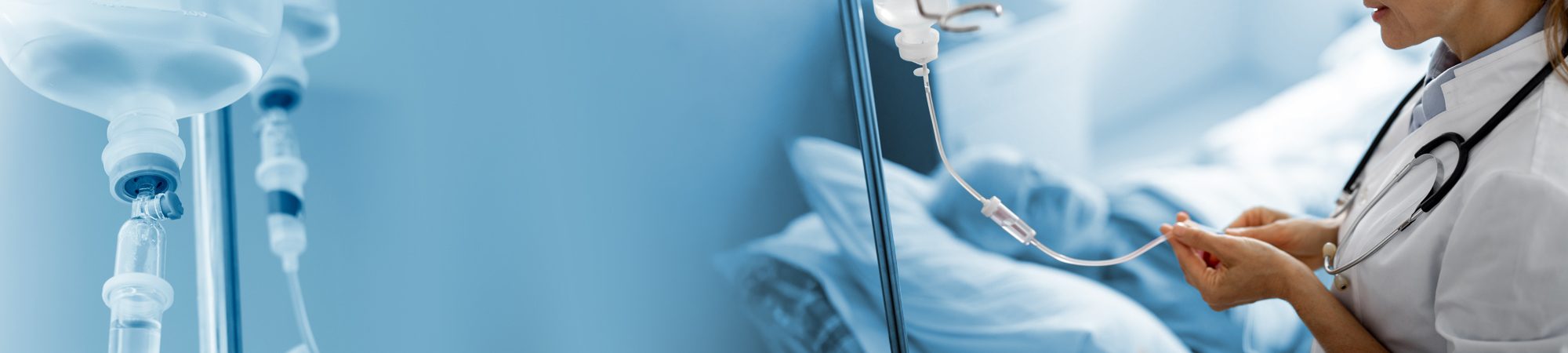 Moodbild: Infusion legen mit Masterflex Schlauch