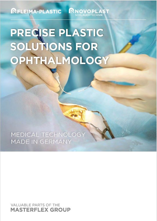 As a reliable supplier and partner for injection molding parts and tubing solutions, we provide significant support to the ophthalmology sector, for example.