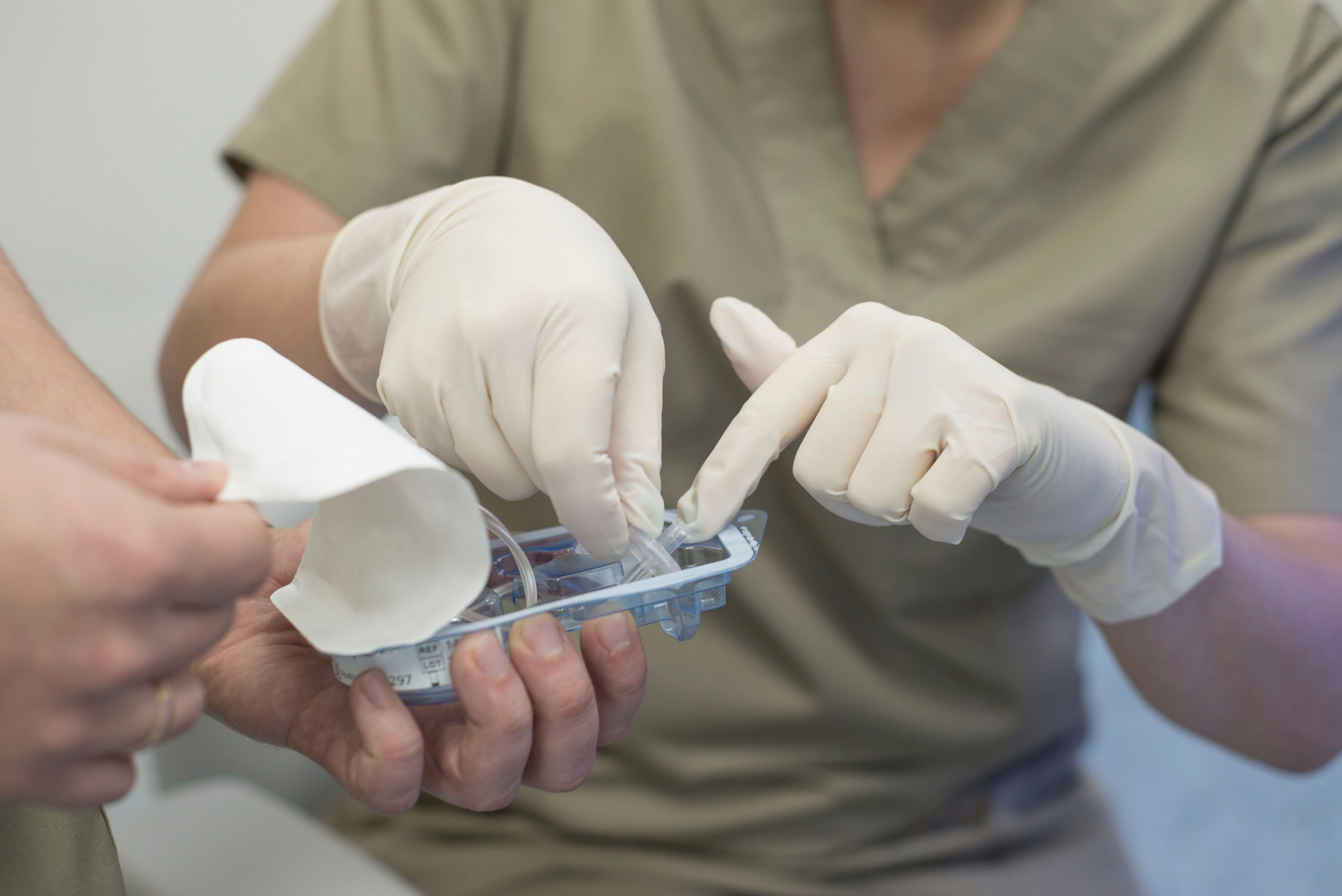 Eye serum tubes, medical technology packaging for ophthalmology solutions