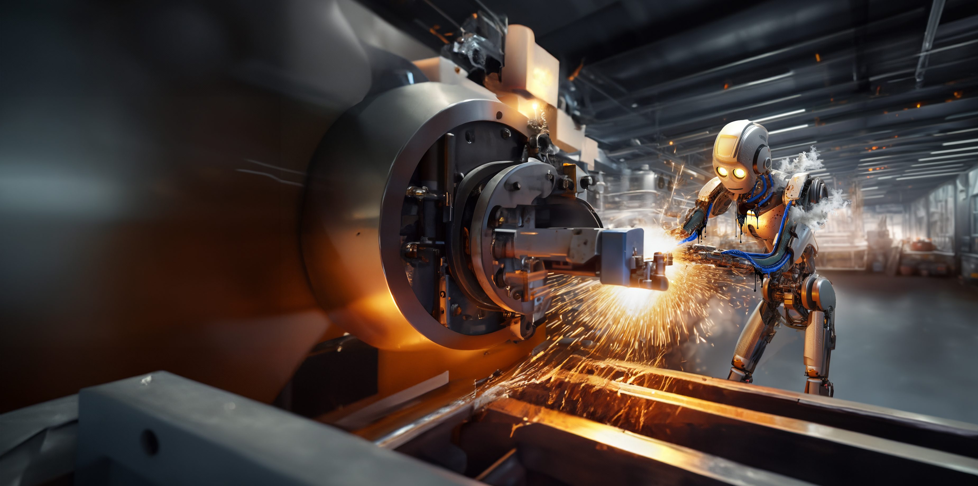 Kampagnen Visual: Roboter beim Schweißen