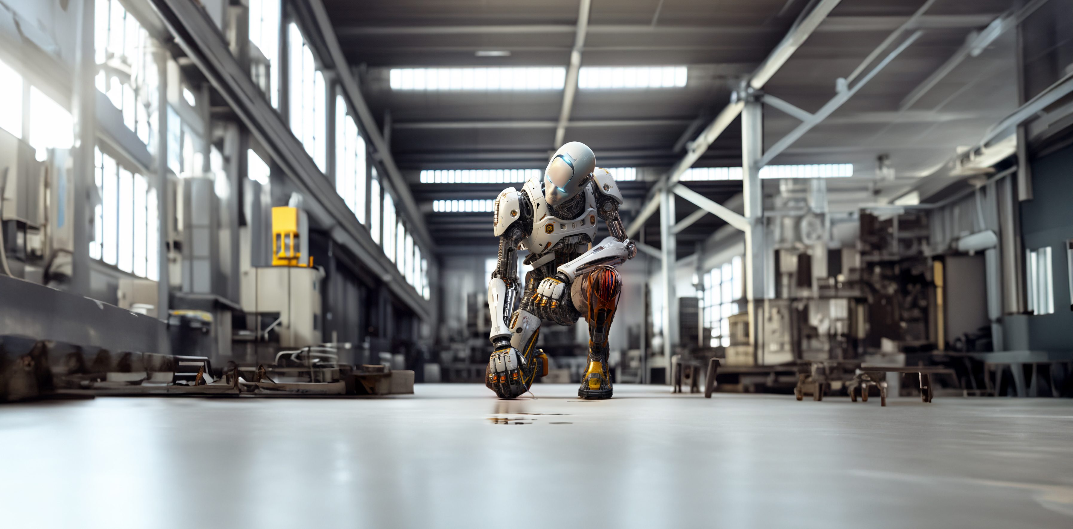 Campaign picture: Robot with a scraped knee