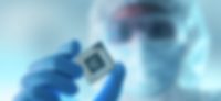 APT: Fluorpolymerschlauchlösungen für Halbleitertechnologien Beispielbild: Halbleiterchip in Nahaufname