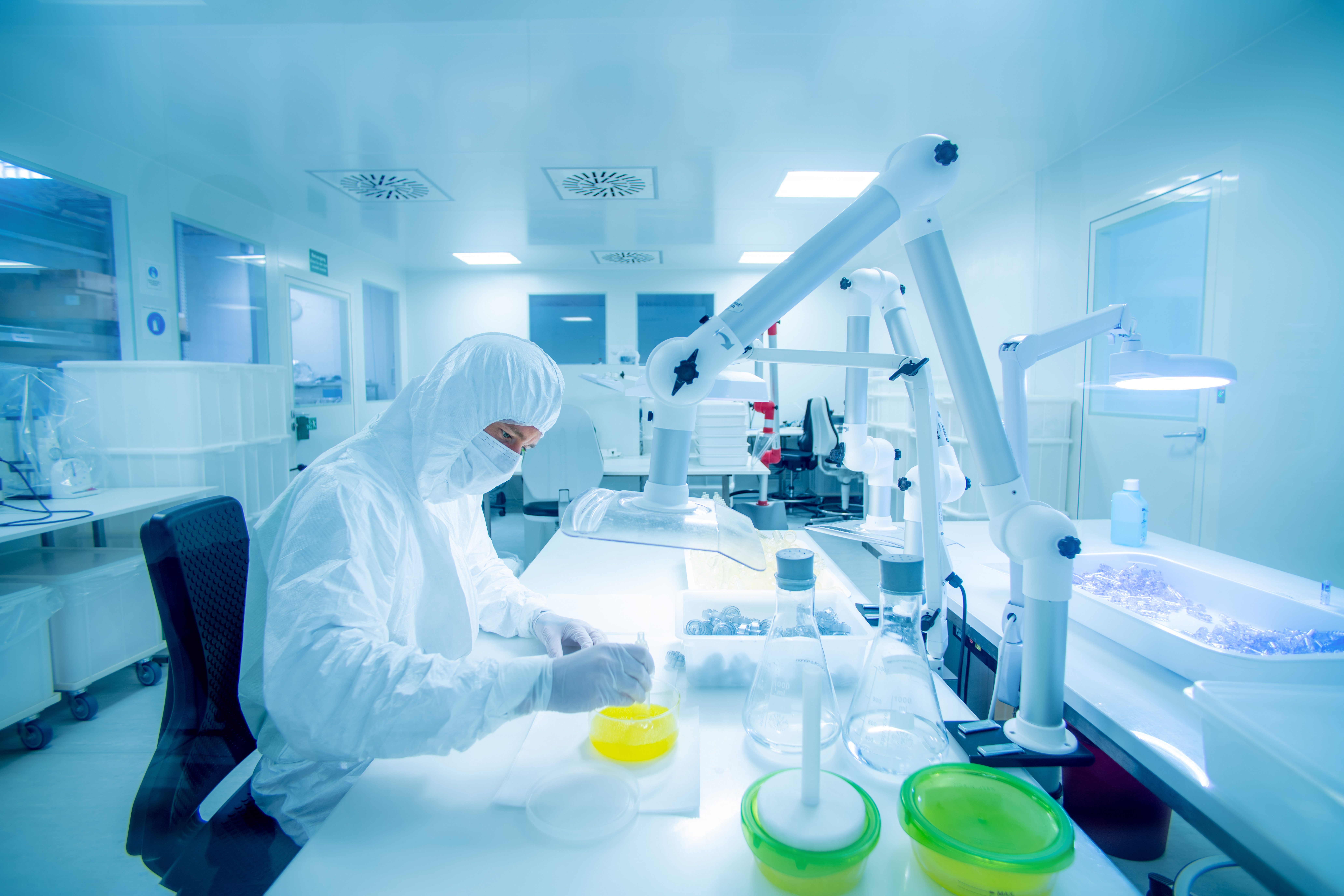 Stimmungsbild: Reinraum bei der Fleima-Plastic