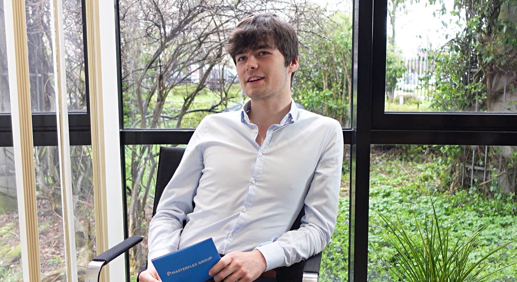 Portrait: Maximilian Heller, Schülerpraktikant, Masterflex Group