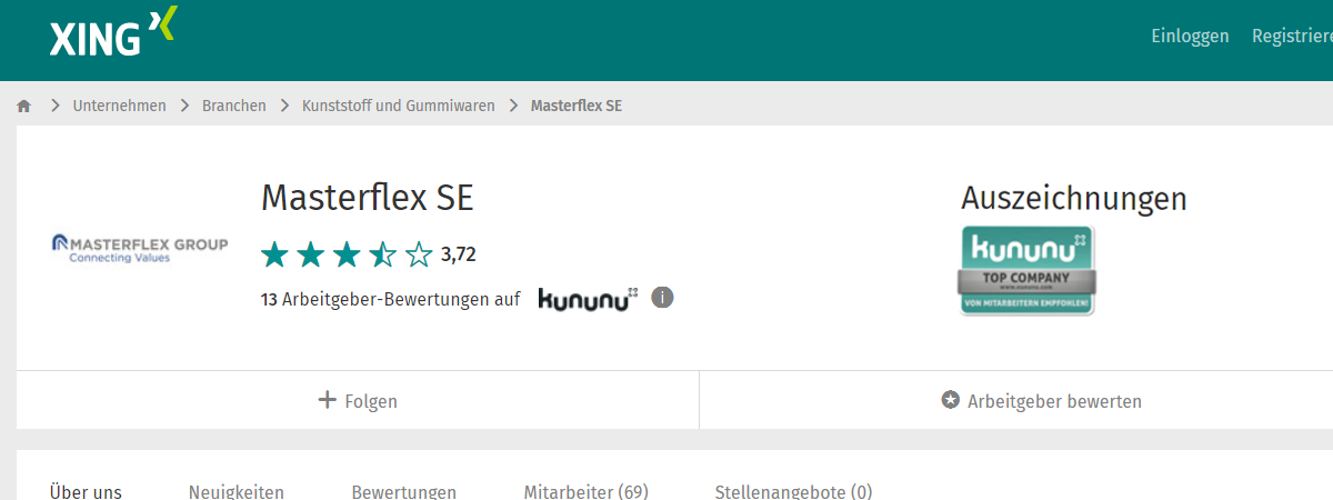 Employer seal for Top Company by Kununu