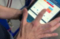 Masterflex Group Innovation AMPIUS APP Nahaufnahme der AMPIUS APP der Masterflex Group geöffnet auf einem Tablet