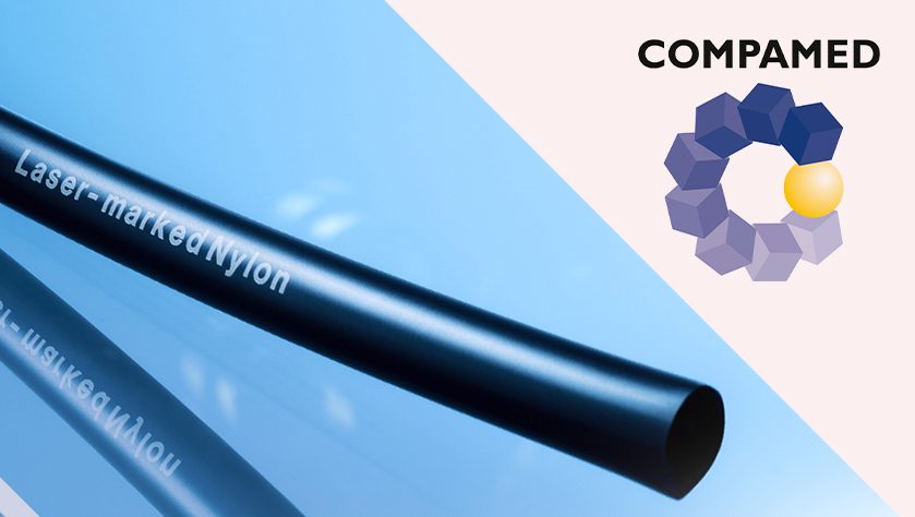 Lasermarkierter Schlauch von Novoplast Schlauchtechnik