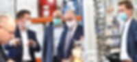 Novoplast Schlauchtechnik visit Prime Minister Haseloff Picture: Group of people in production