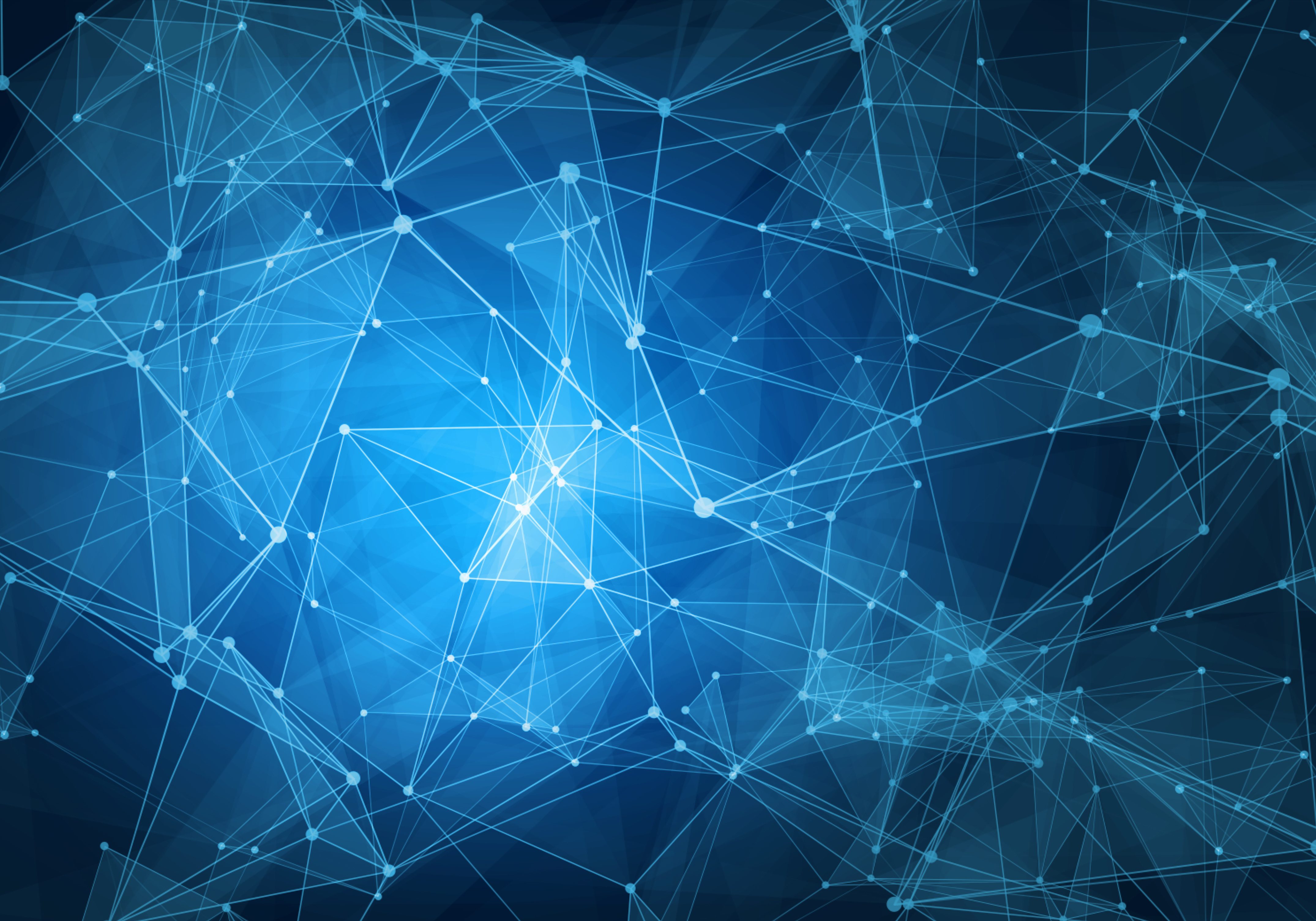 Stimmungsbild: abstrakte Darstellung Vernetzung und Unternehmensorganisation 