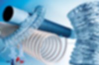 Masterflex Group Unsere Marken Produktportfolio der Gruppe Vier verschiedene Schlaucharten der Gruppe und zwei Spritzgussteile der Fleima.
