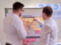Masterflex Design Thinking Workshop Empathy Map Mood picture: Masterflex employees in the workshop