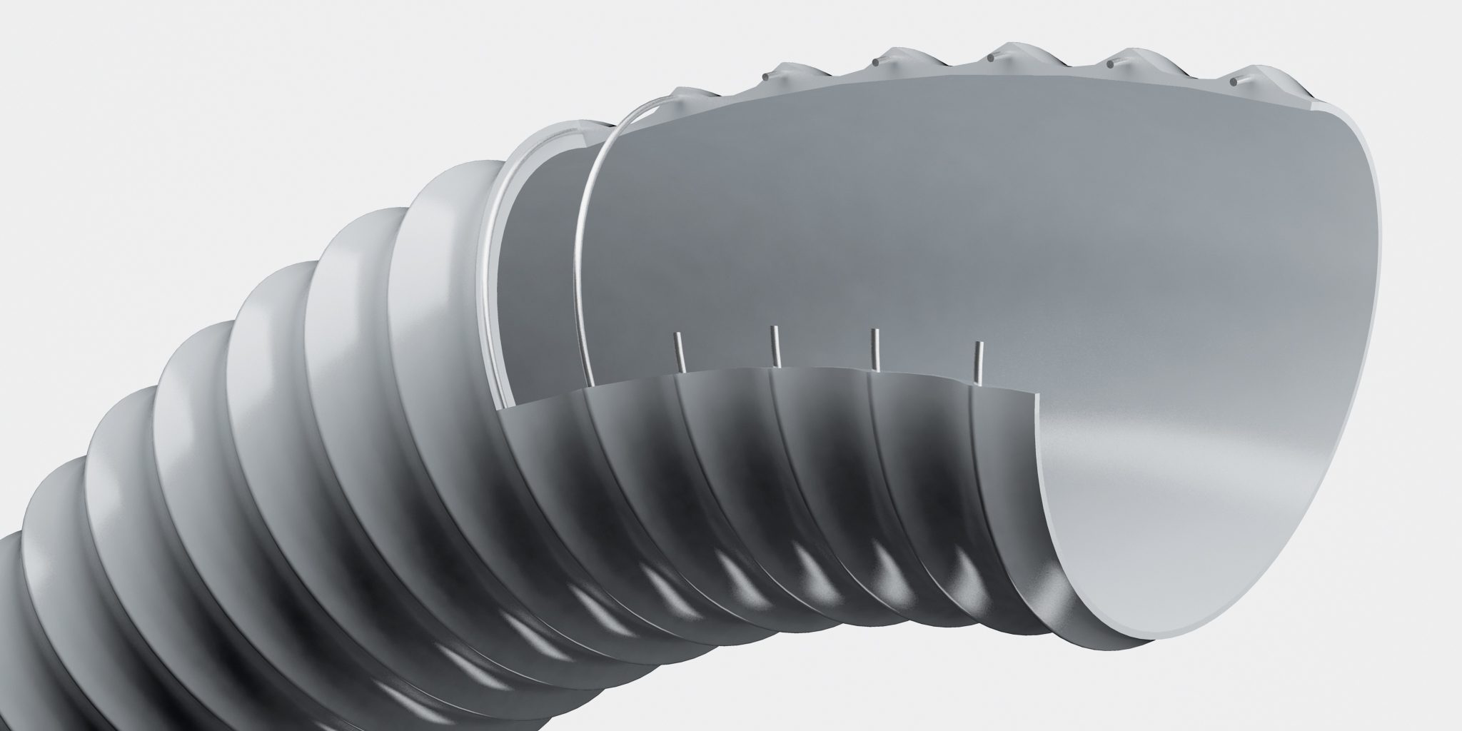 Masterflex konstruktionsritning profil extruderade spiralslangar