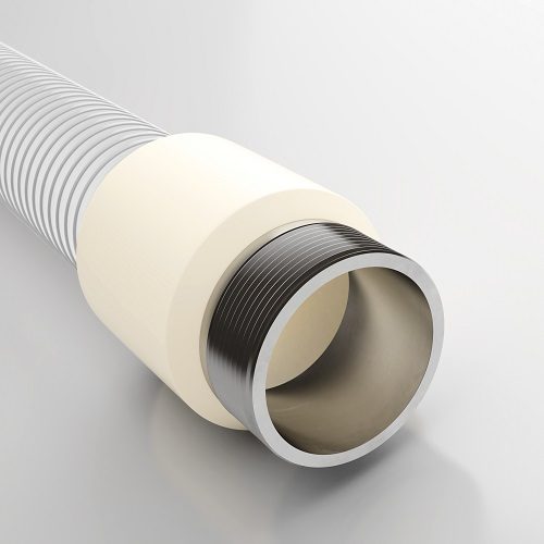 Eine feste Verbindung bringt den Combiflex Gewindestutzen und einen Schlauch zusammen