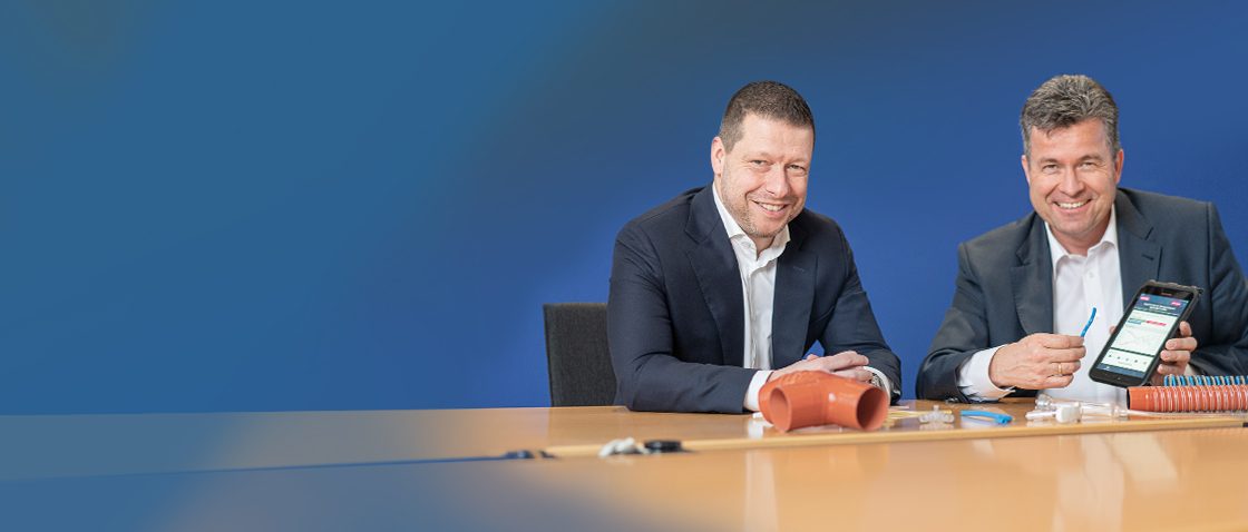 Masterflex Executive Board at the demonstration of the AMPIUS App