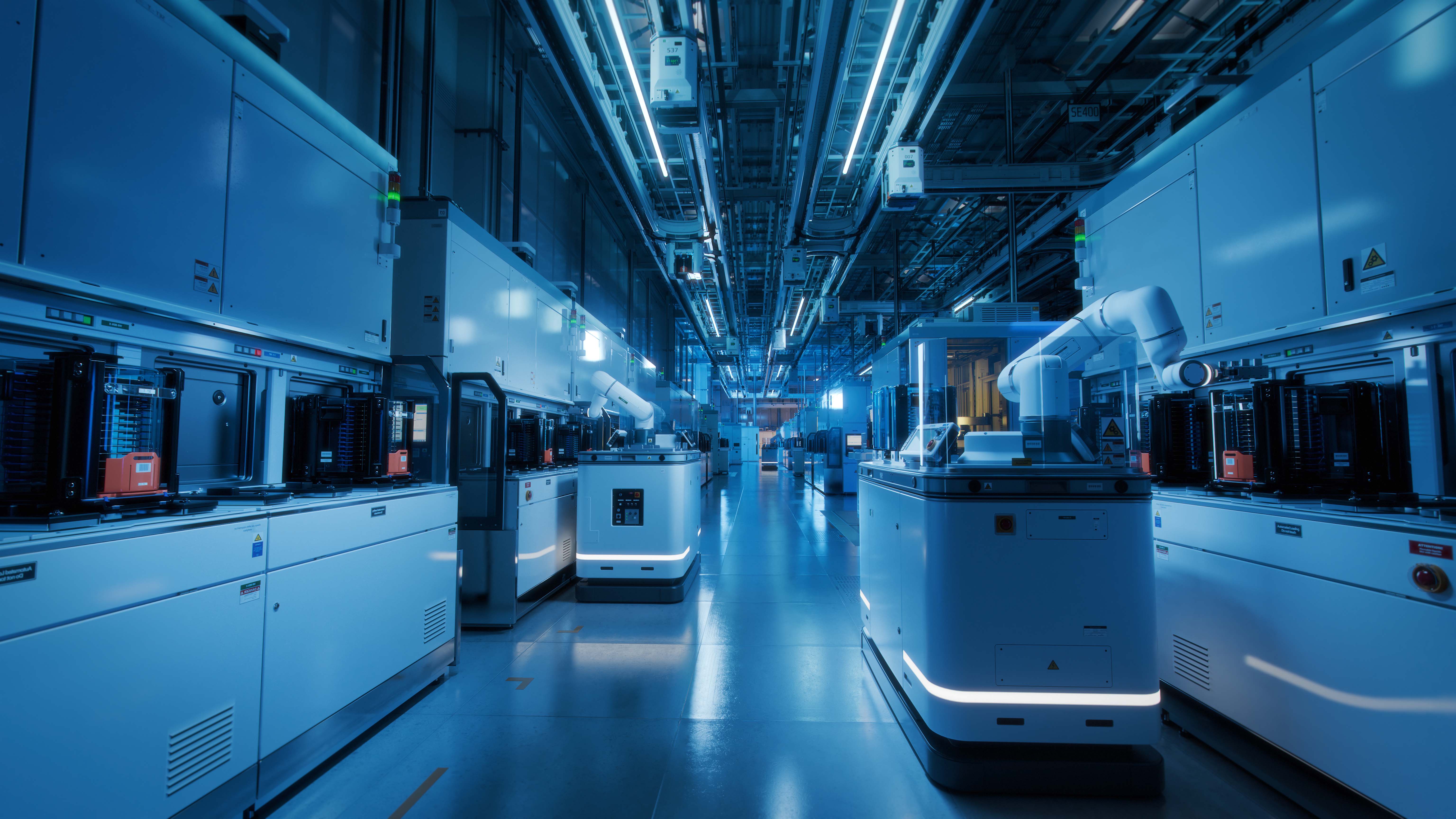 Bild einer Halbleiterindustrie Fabrik