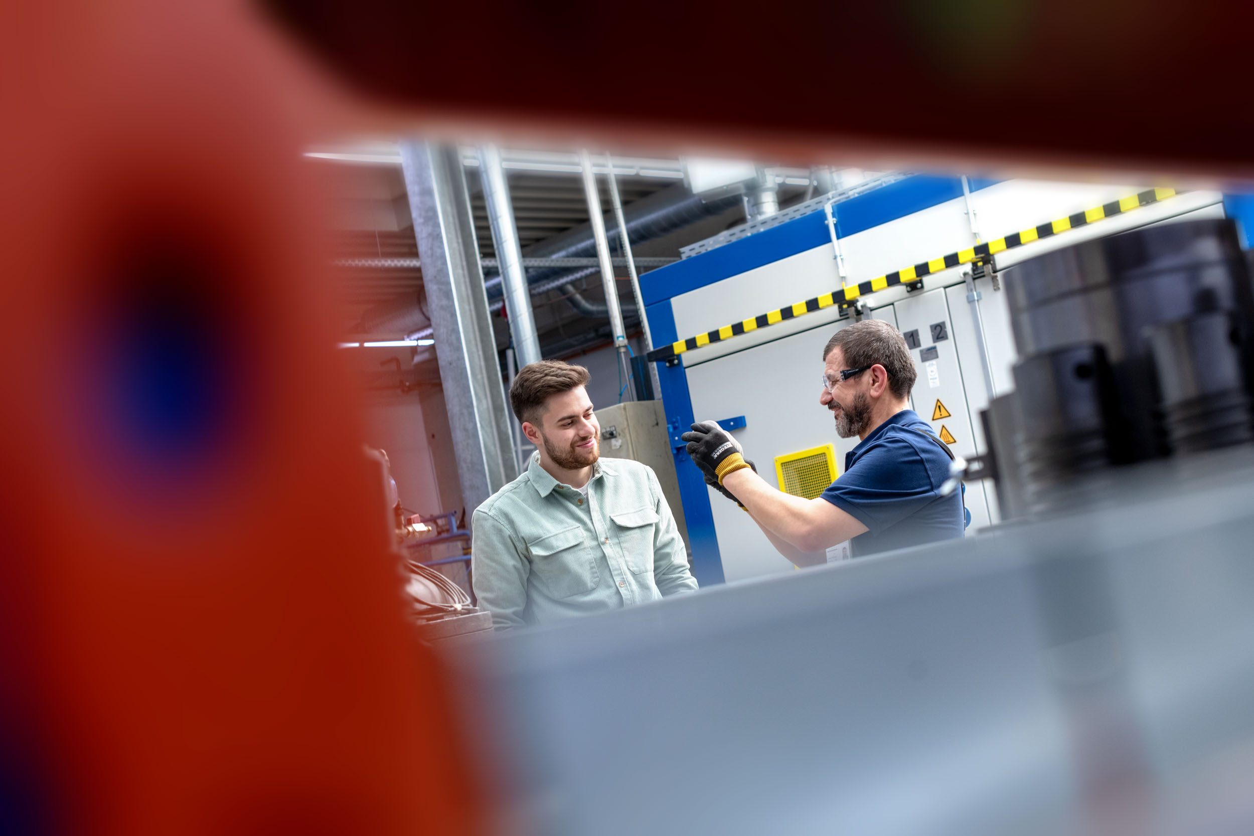 Unterhaltung von Masterflex Mitarbeiter in der Produktion