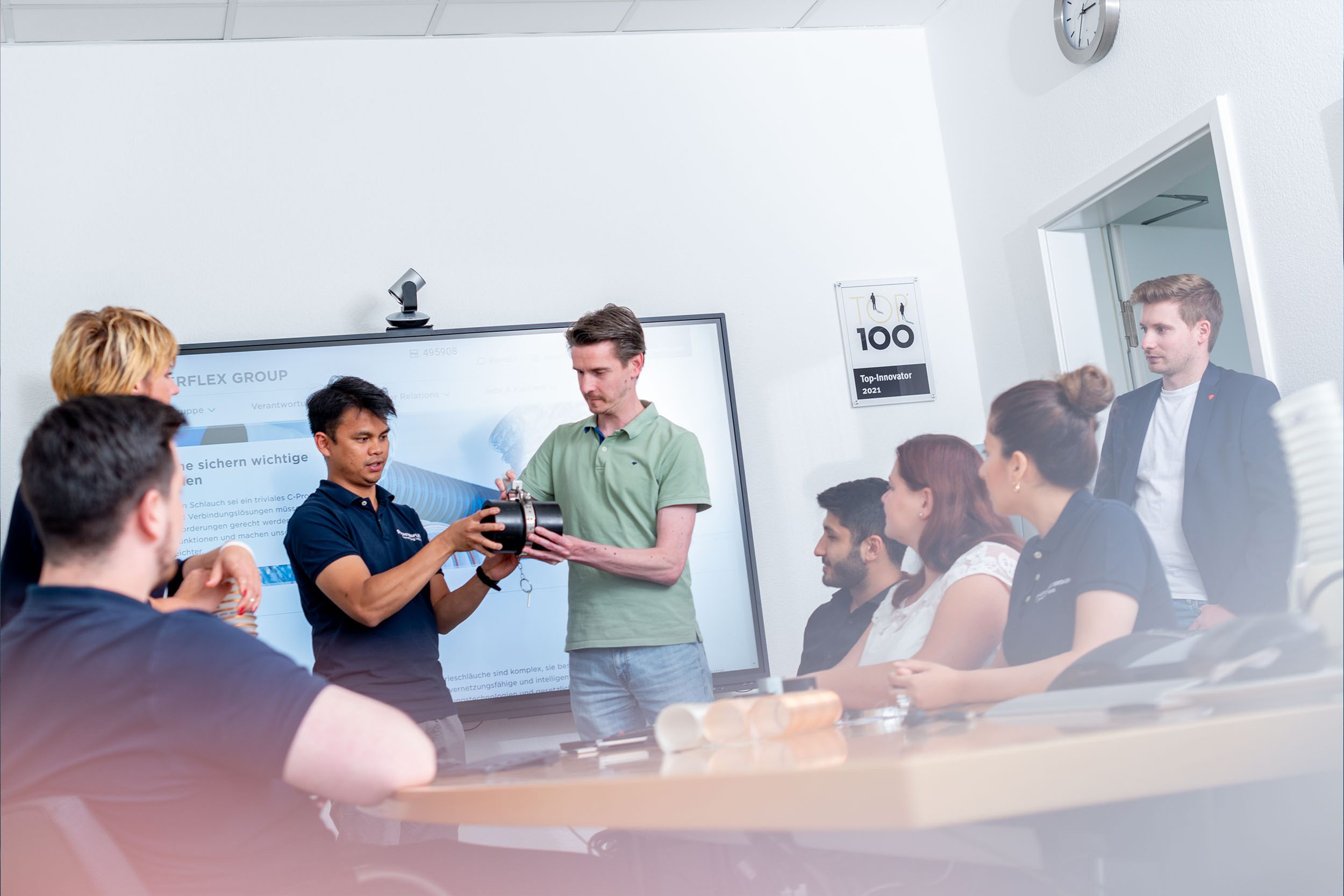 Mood: Meeting for the product launch at Masterduct