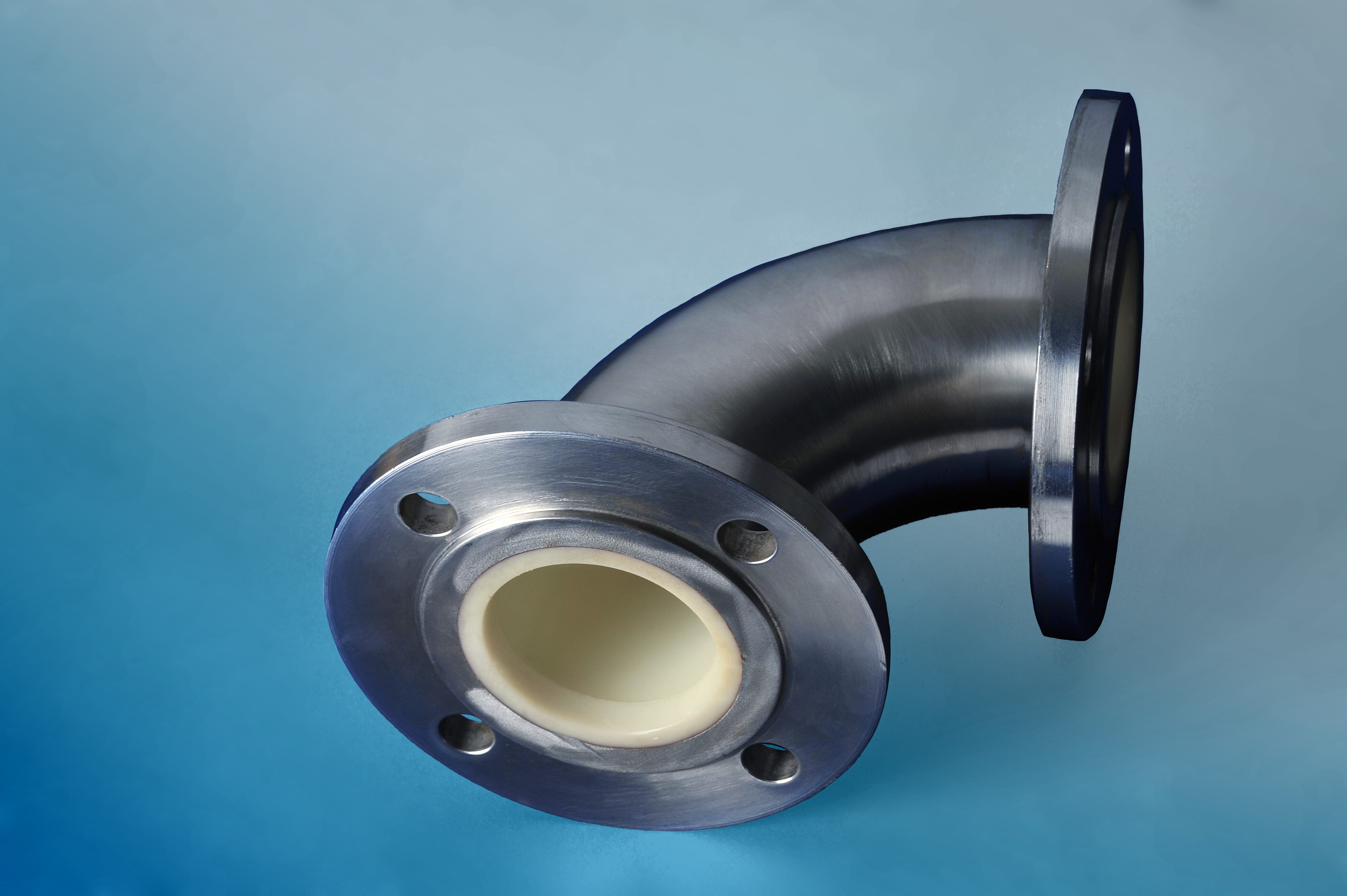 Product image: Masterflex Master-PROTECT Pipe-Bend PU-lined pipe-bend