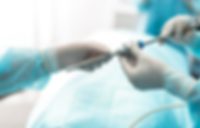 Novoplast Schlauchtechnik: UHMWPE tubing in use during an operation Example image of a UHMWPE tube in use during an operation